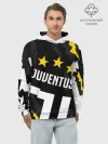 Худи мужской база хлопок / JUVENTUS / ЮВЕНТУС / ПОРЕЗЫ