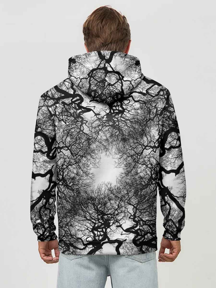 Худи мужской база хлопок / Texture Branches