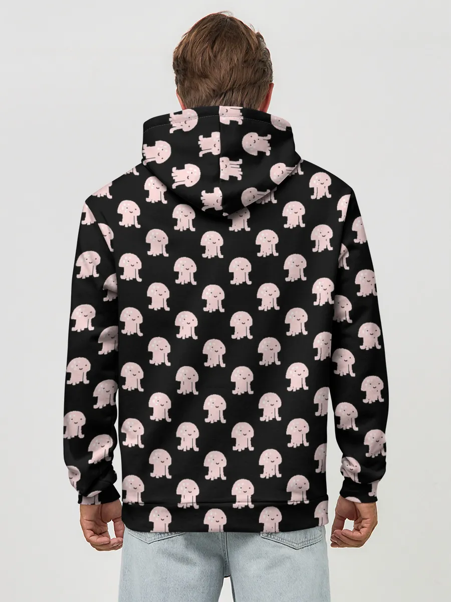 Худи мужской база хлопок / Осьминоги