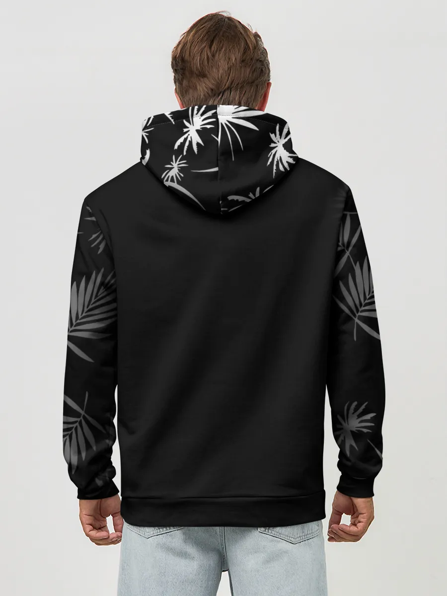 Худи мужской база хлопок / Чами Паппитсон Чёрный клевер