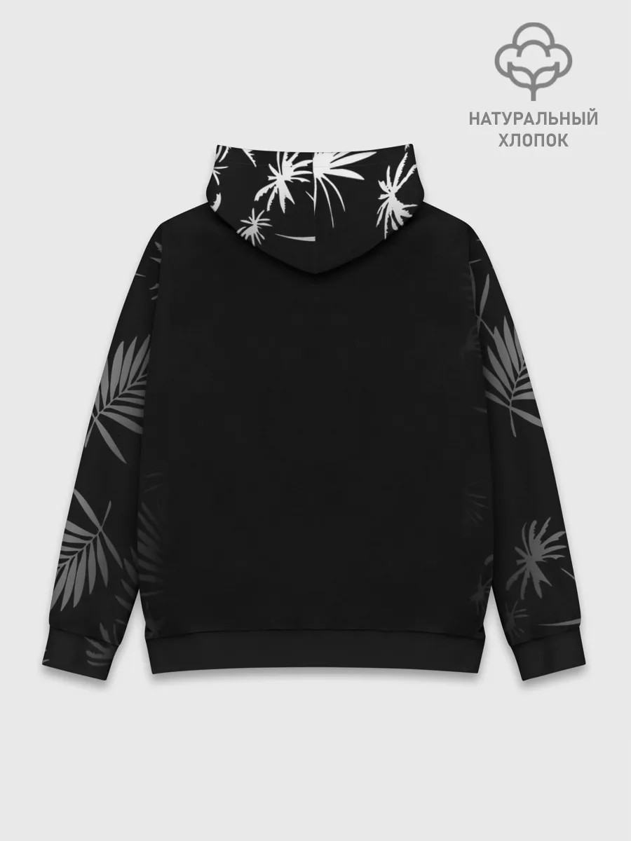 Худи мужской база хлопок / Чами Паппитсон Чёрный клевер