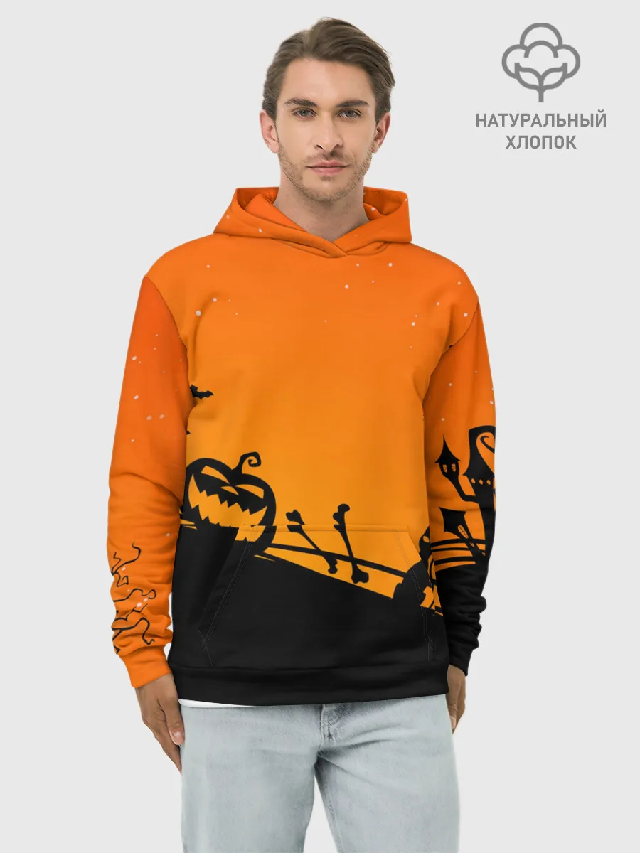 Худи мужской база хлопок / Хэллоуин