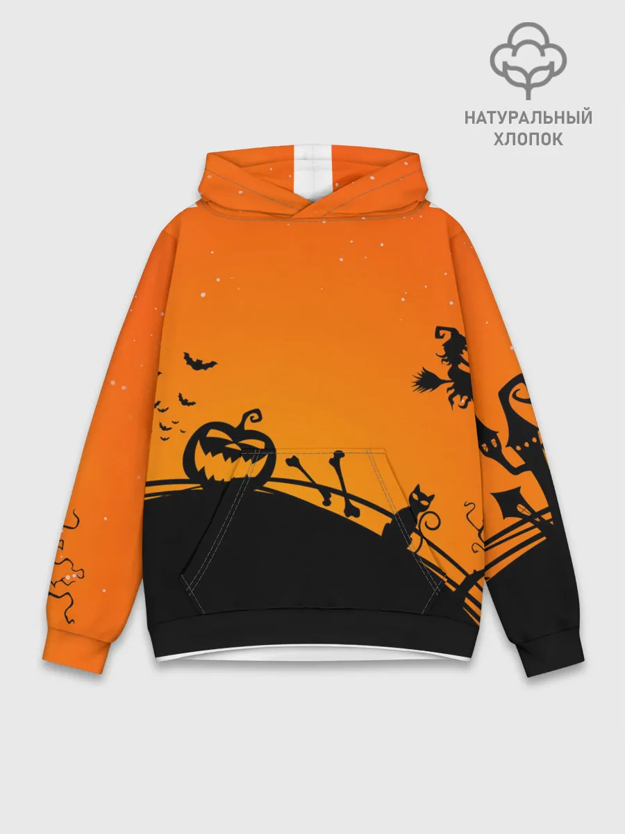 Худи мужской база хлопок / Хэллоуин