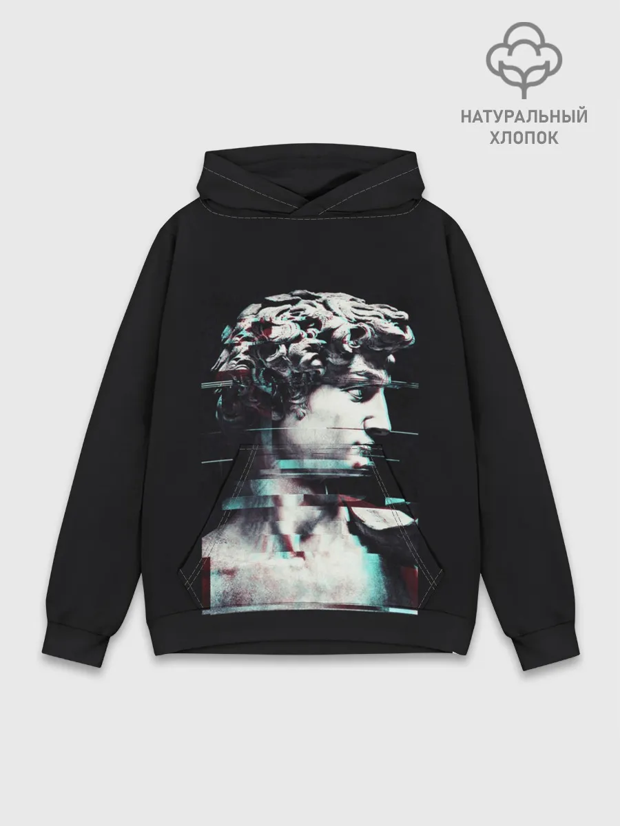 Худи мужской база хлопок / David Glitch