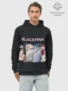 Худи мужской база хлопок / Hide eyes | Blackpink