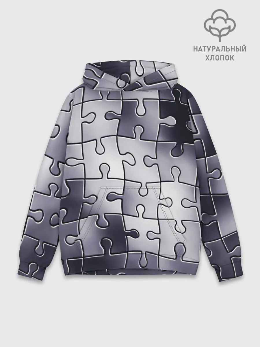 Худи мужской база хлопок / Пазлы
