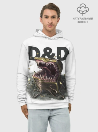 Худи мужской база хлопок / D&D | Мимик-сундук | ДнД