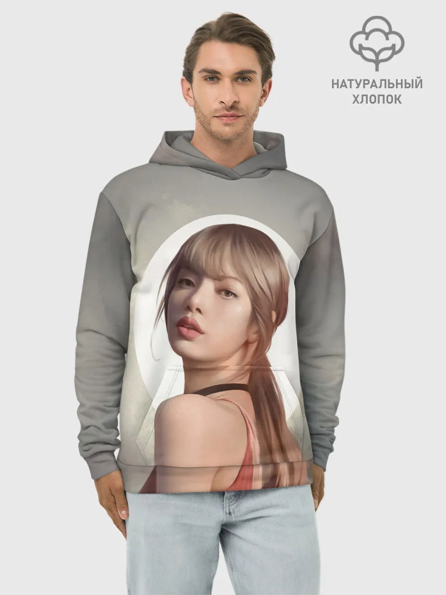 Худи мужской база хлопок / Лиса маслом