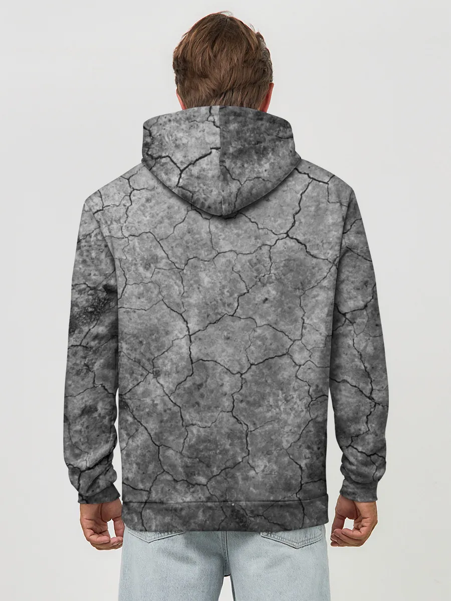 Худи мужской база хлопок / Трещины