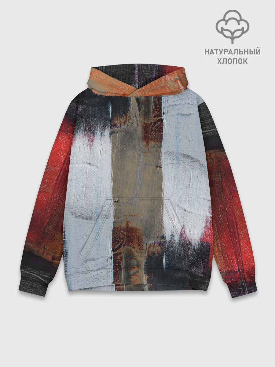 Худи мужской база хлопок / Абстракция Красок