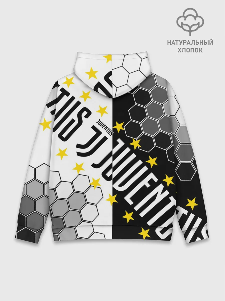 Худи мужской база хлопок / JUVENTUS / ЮВЕНТУС / ЗВЕЗДЫ