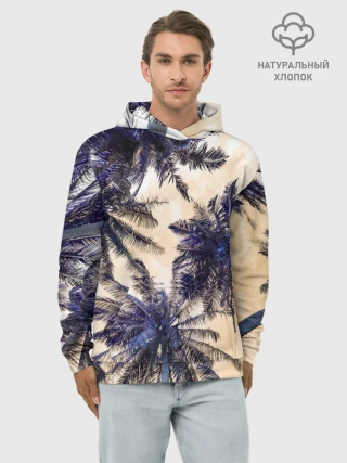 Худи мужской база хлопок / Тропики