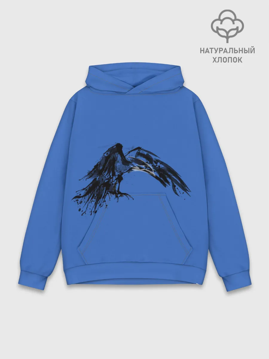 Худи мужской база хлопок / Тень ворона