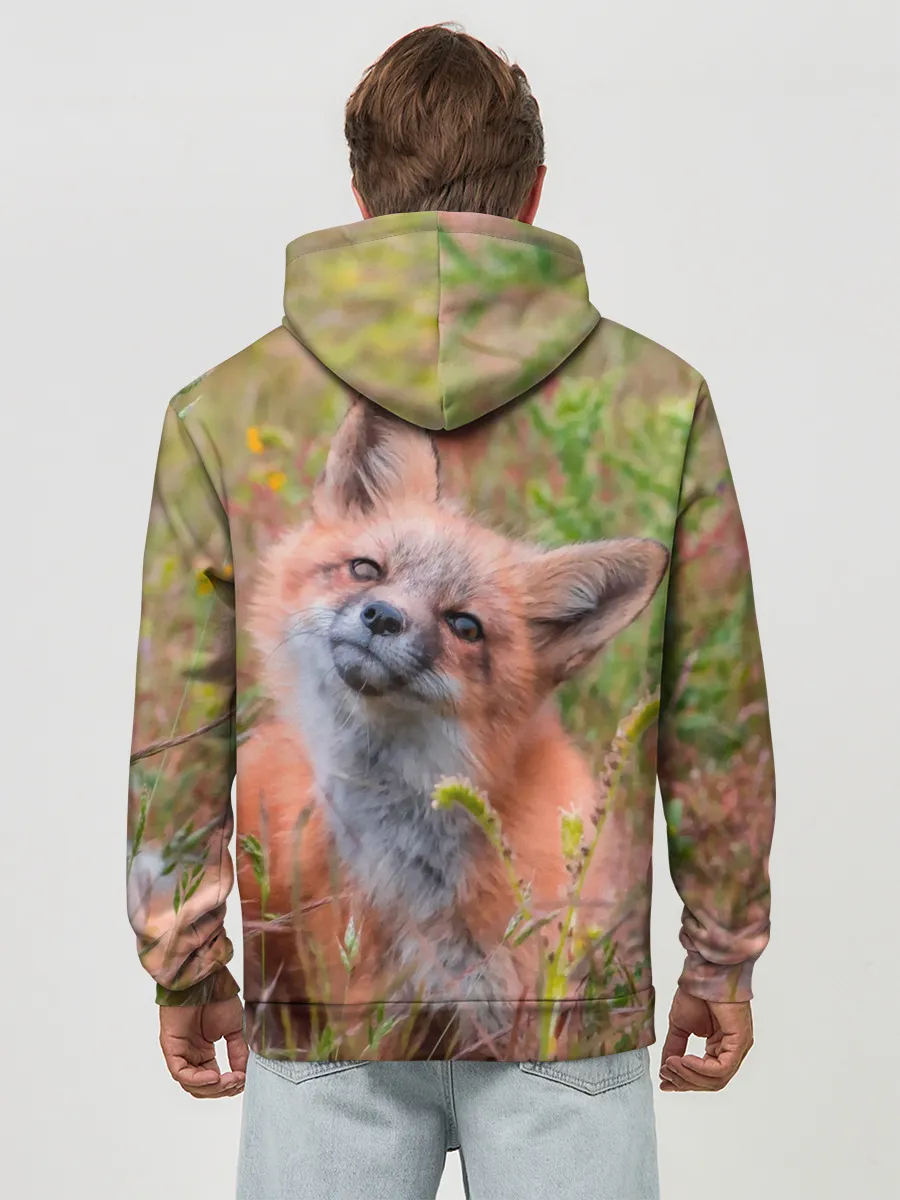 Худи мужской база хлопок / Лисичка