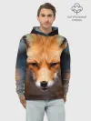 Худи мужской база хлопок / Хитрая лисица