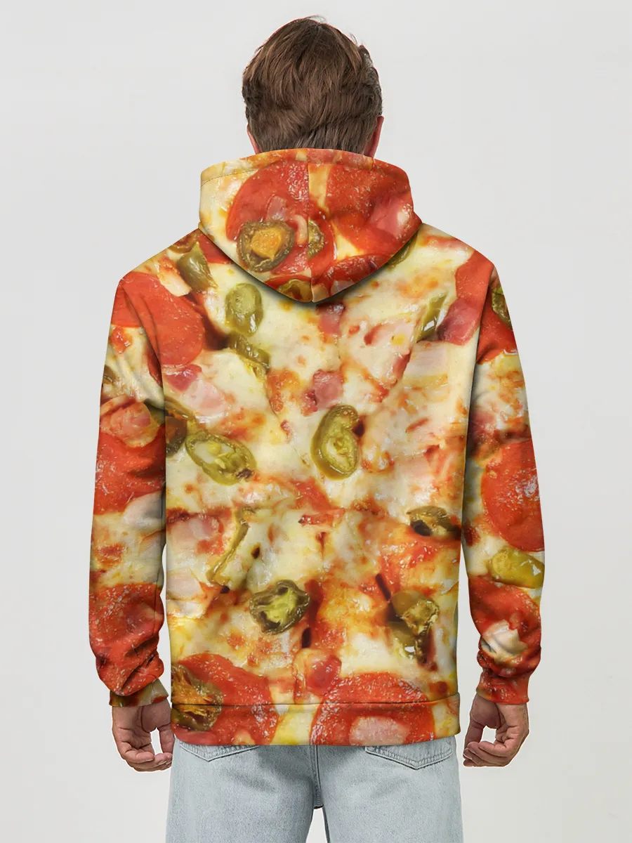Худи мужской база хлопок / Пицца