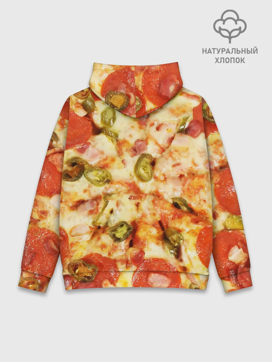 Худи мужской база хлопок / Пицца