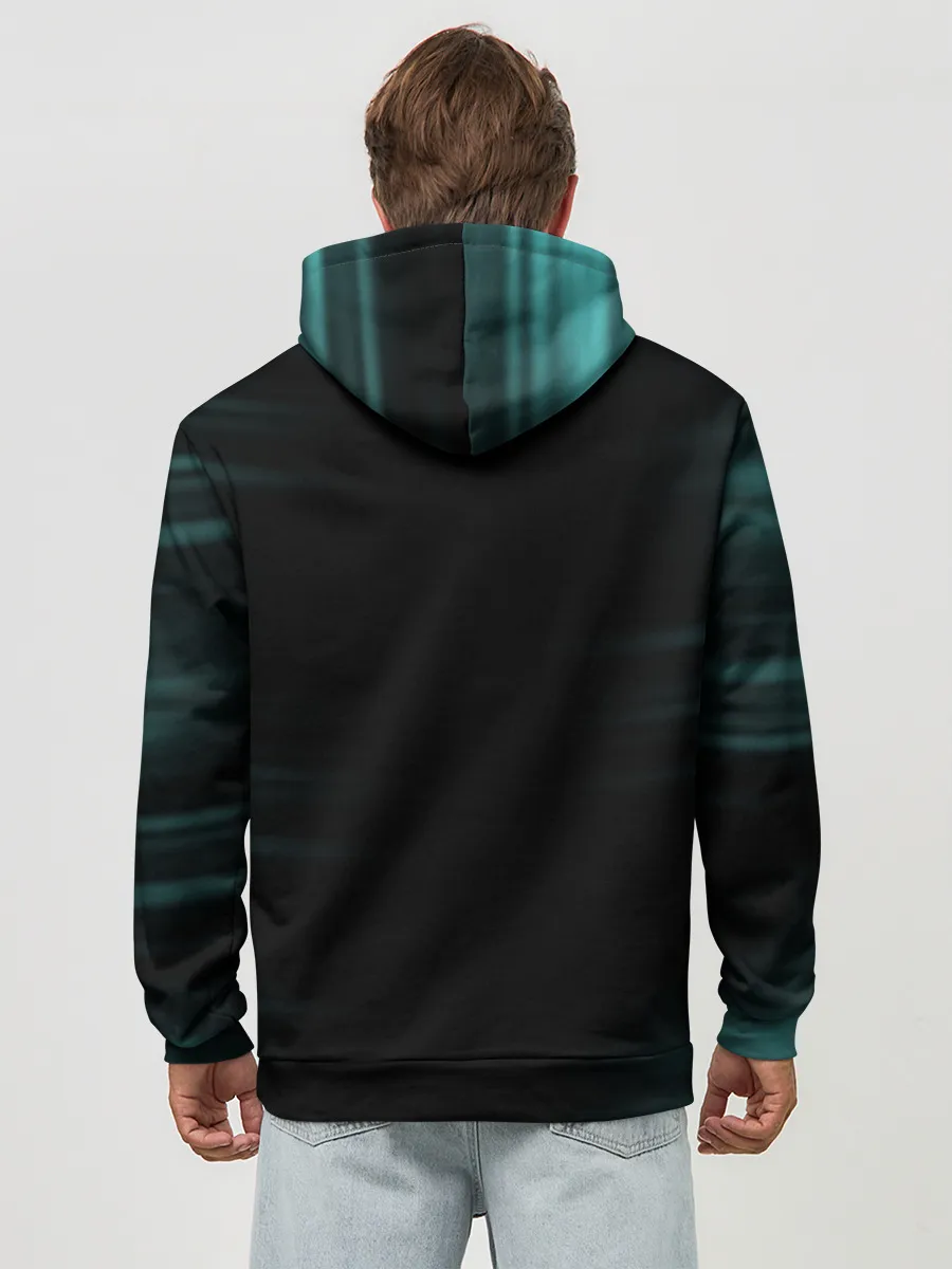 Худи мужской база хлопок / Зора Идеаре Чёрный клевер