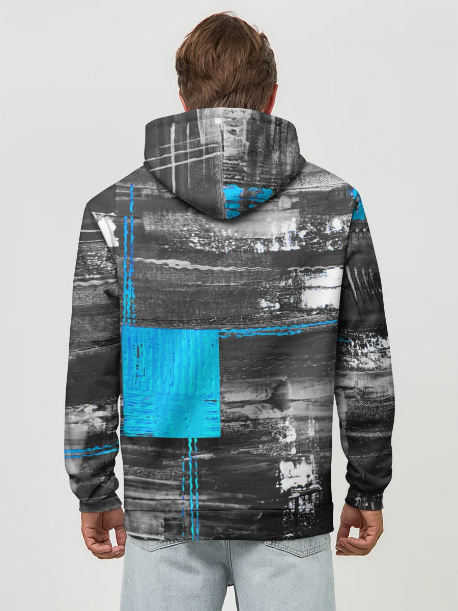 Худи мужской база хлопок / Абстракция