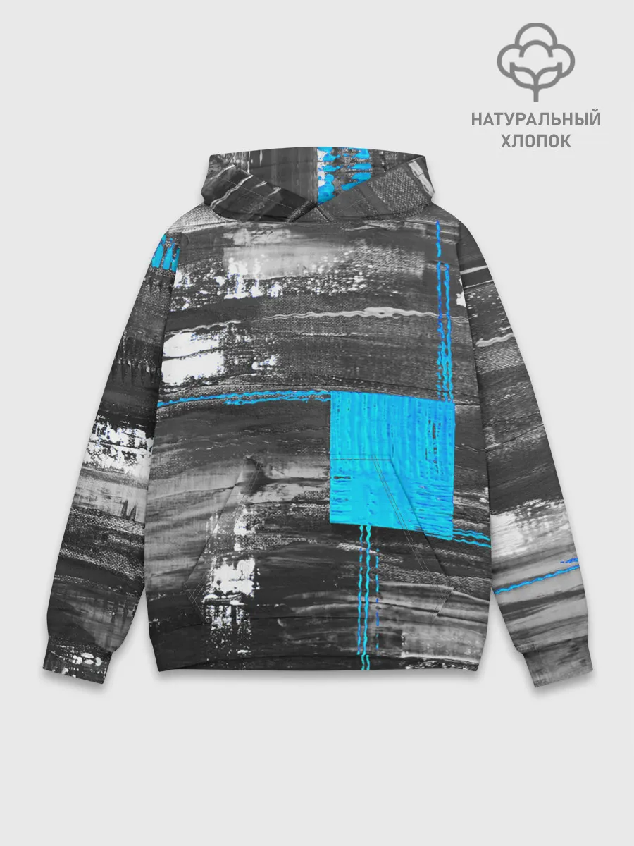 Худи мужской база хлопок / Абстракция