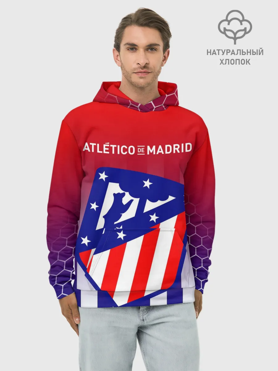 Худи мужской база хлопок / ATLETICO DE MADRID / АТЛЕТИКО