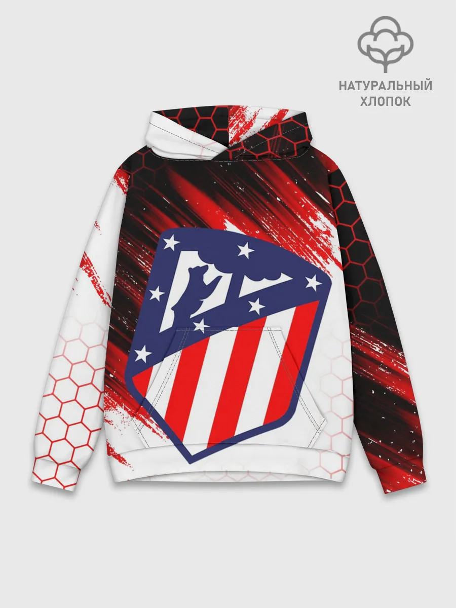 Худи мужской база хлопок / ATLETICO DE MADRID / АТЛЕТИКО
