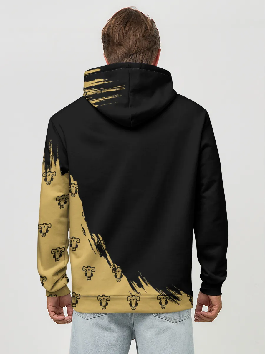 Худи мужской база хлопок / Финрал Ролкейс | Чёрный Клевер