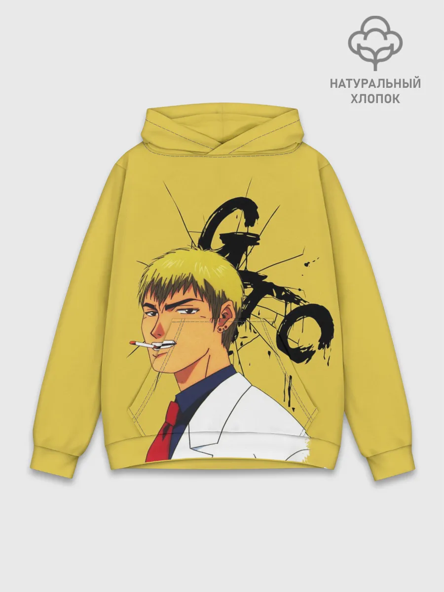 Худи мужской база хлопок / Крутой учитель Онидзука