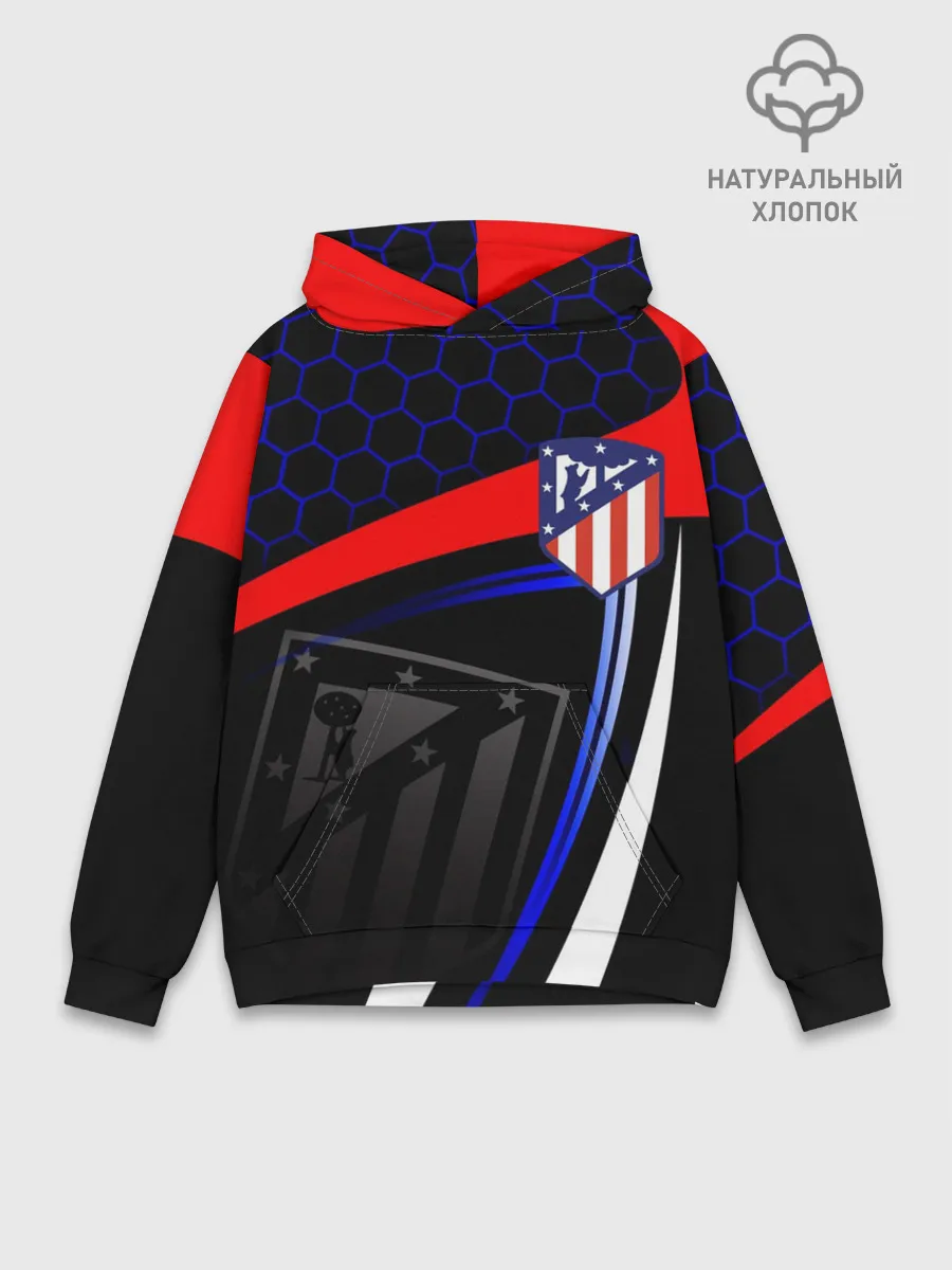 Худи мужской база хлопок / АТЛЕТИКО МАДРИД / ATLETICO