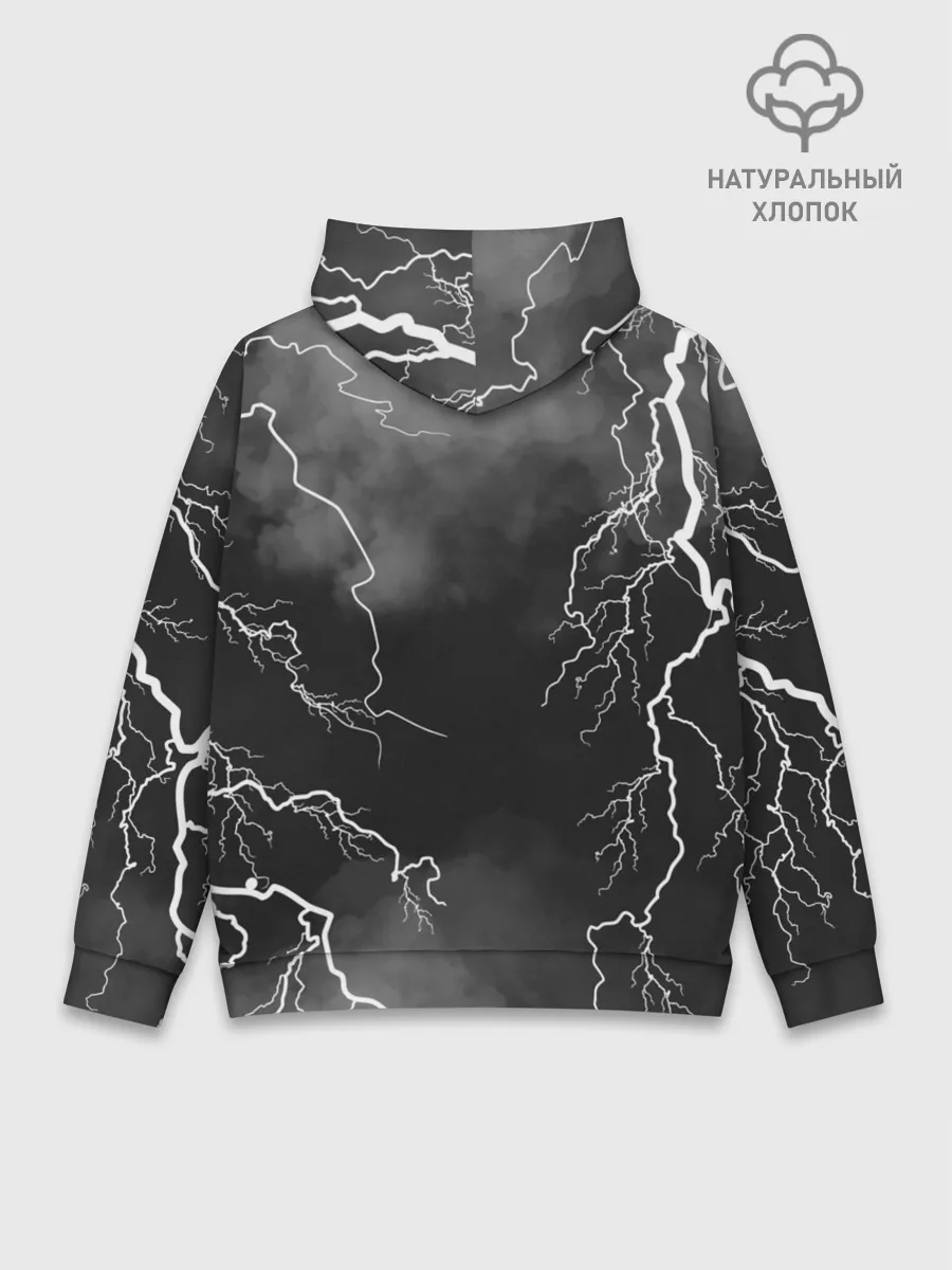 Худи мужской база хлопок / METALLICA РАЗРЯД МОЛНИИ
