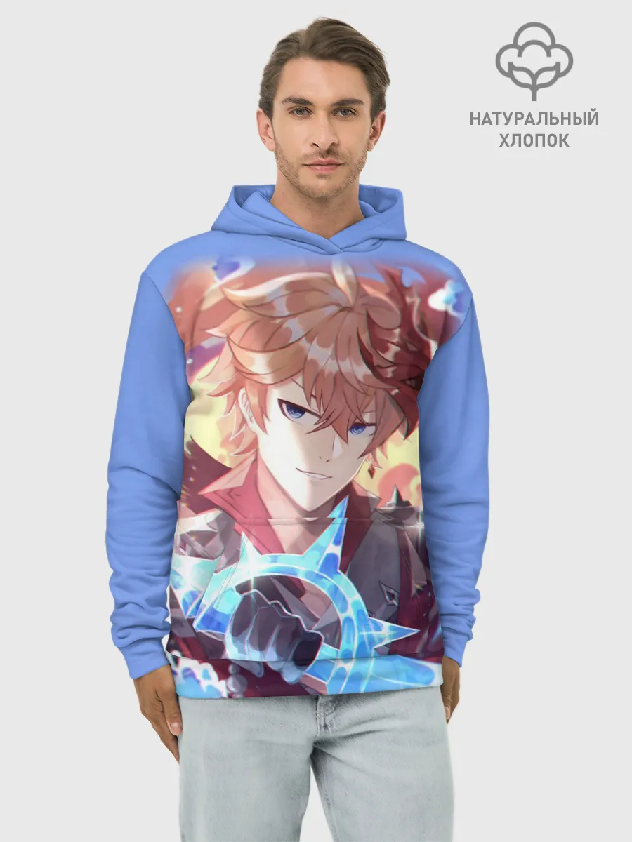 Худи мужской база хлопок / ТАРТАЛЬЯ / ГЕНШИН ИМПАКТ