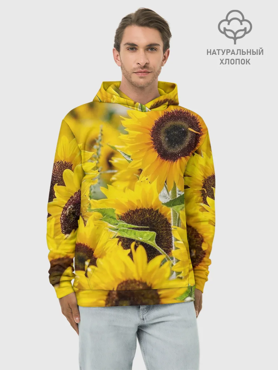 Худи мужской база хлопок / Лето