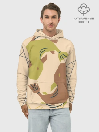 Худи мужской база хлопок / Рыбы. Знаки зодиака, море