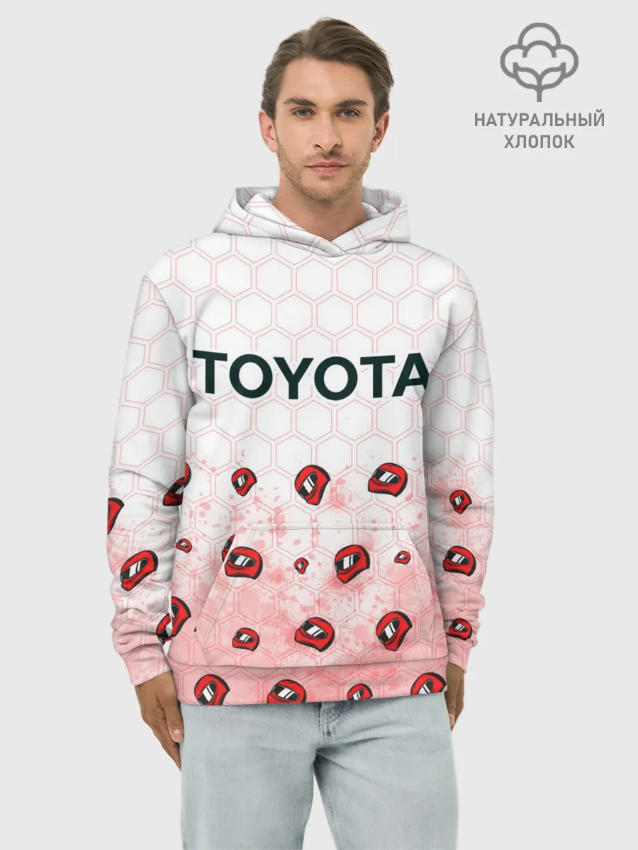 Худи мужской база хлопок / Тойота - Racing