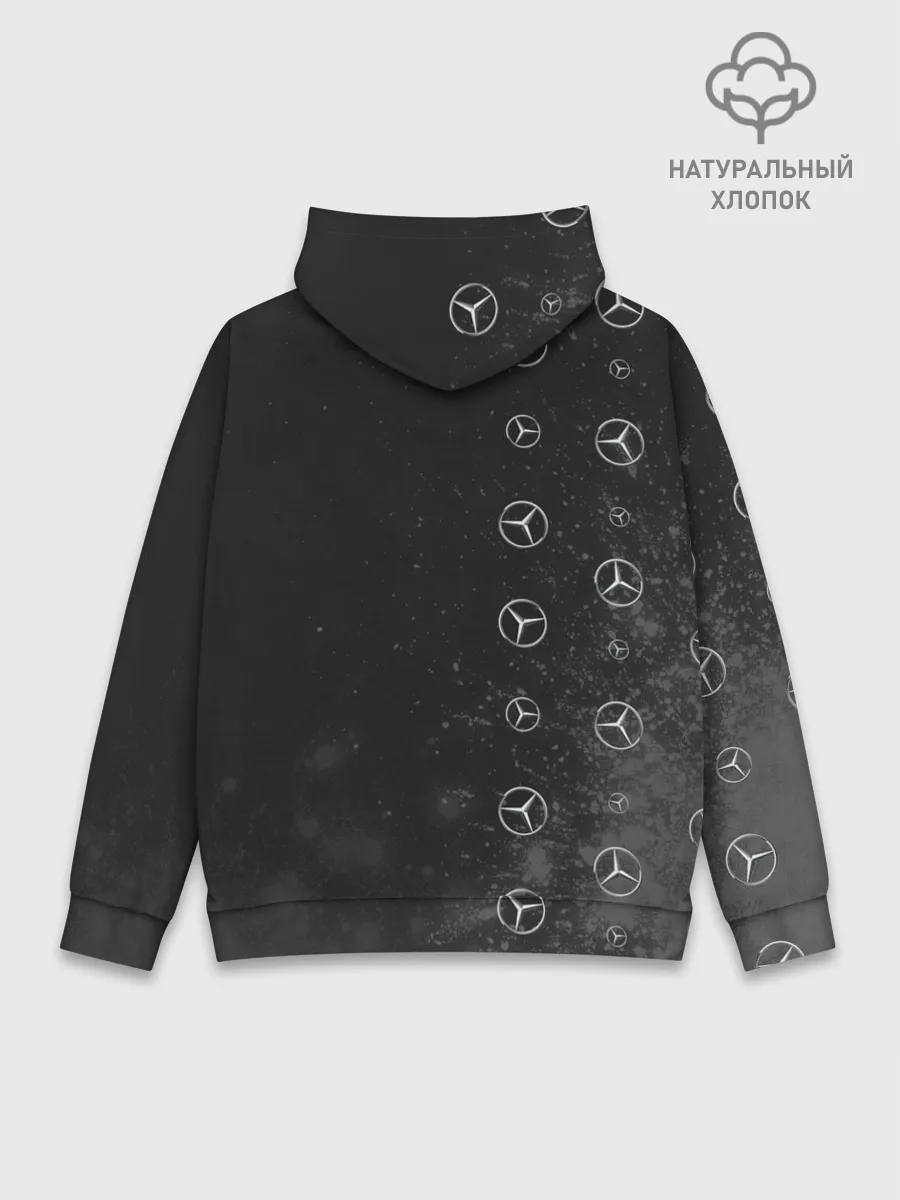 Худи мужской база хлопок / Мерседес - Взрыв