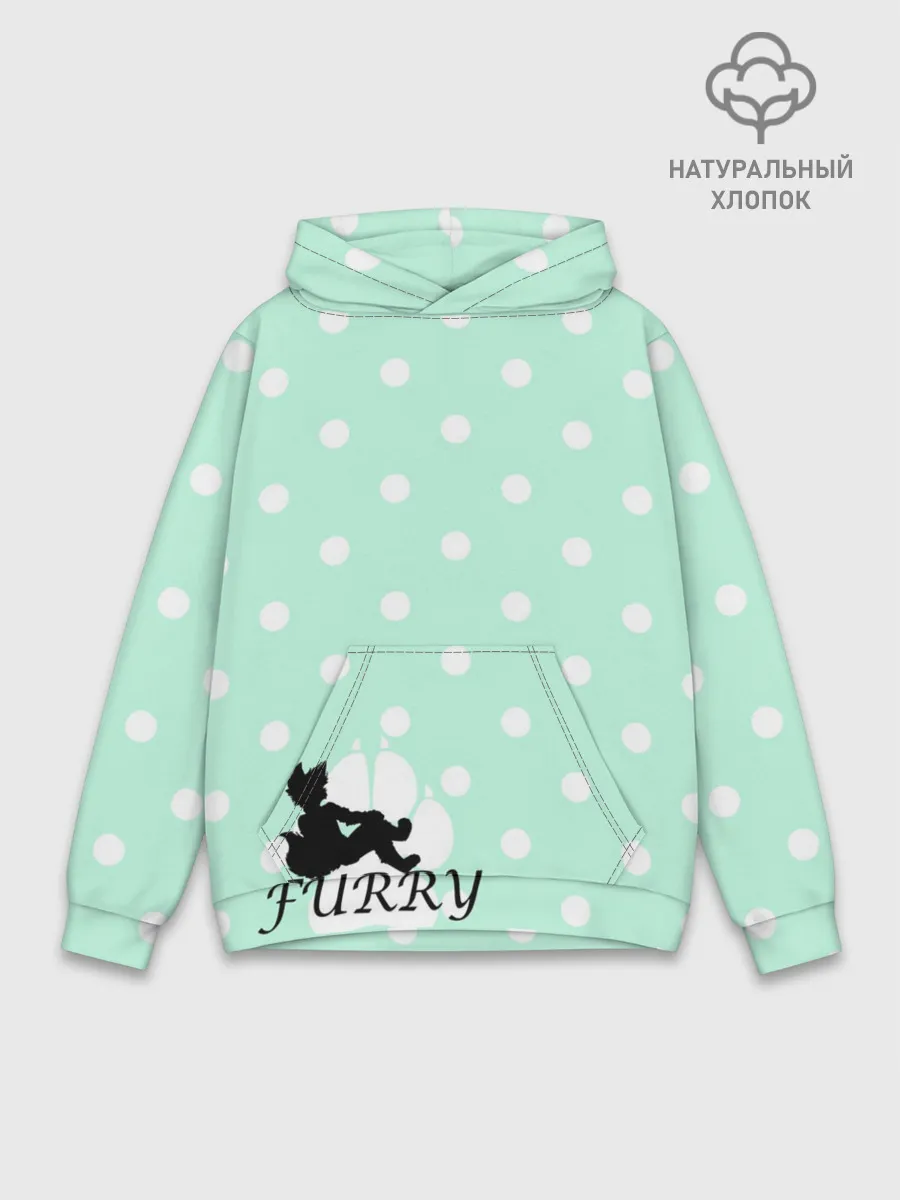 Худи мужской база хлопок / Furry Fox