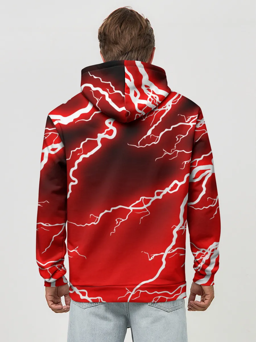 Худи мужской база хлопок / АТЛЕТИКО МАДРИД / МОЛНИИ