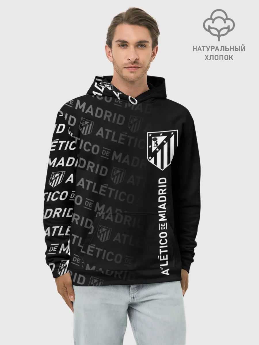 Худи мужской база хлопок / ATLETICO DE MADRID / АТЛЕТИКО