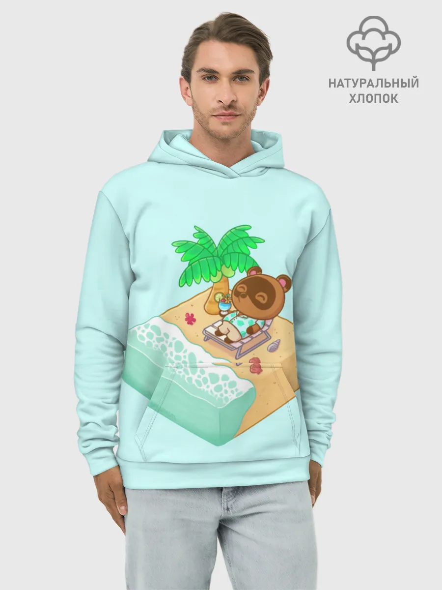 Худи мужской база хлопок / Beach Crossing