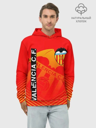 Худи мужской база хлопок / FC VALENCIA / ФК ВАЛЕНСИЯ