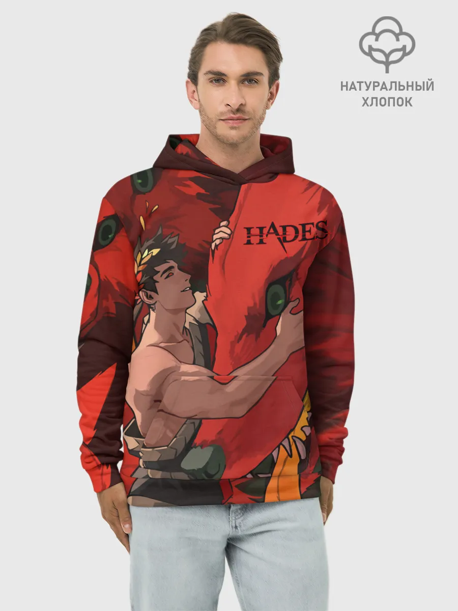 Худи мужской база хлопок / Hades Zagreus