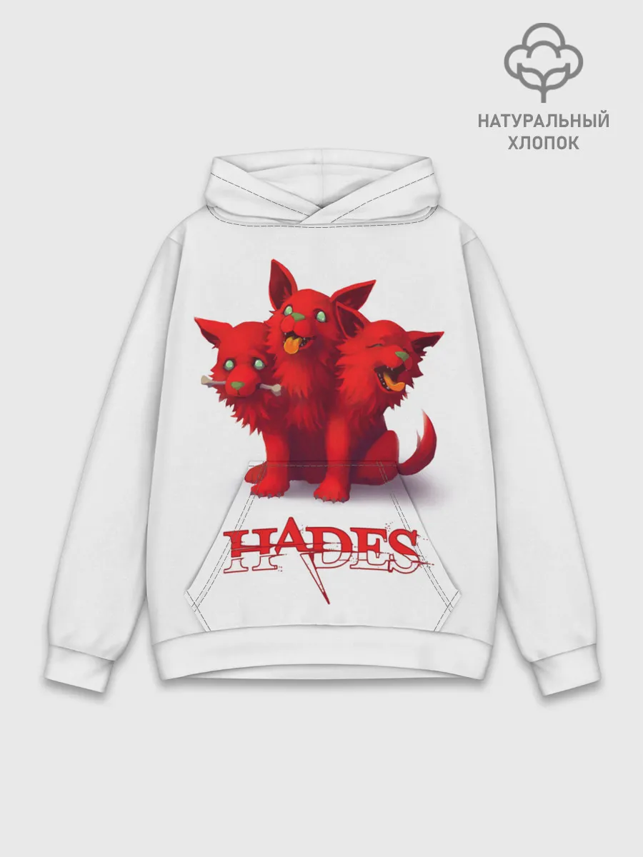 Худи мужской база хлопок / Hades wolf