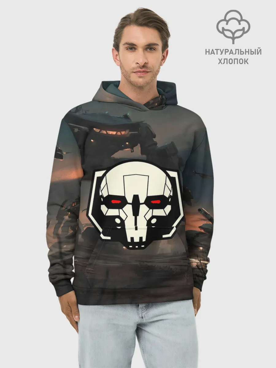 Худи мужской база хлопок / Боевоймех