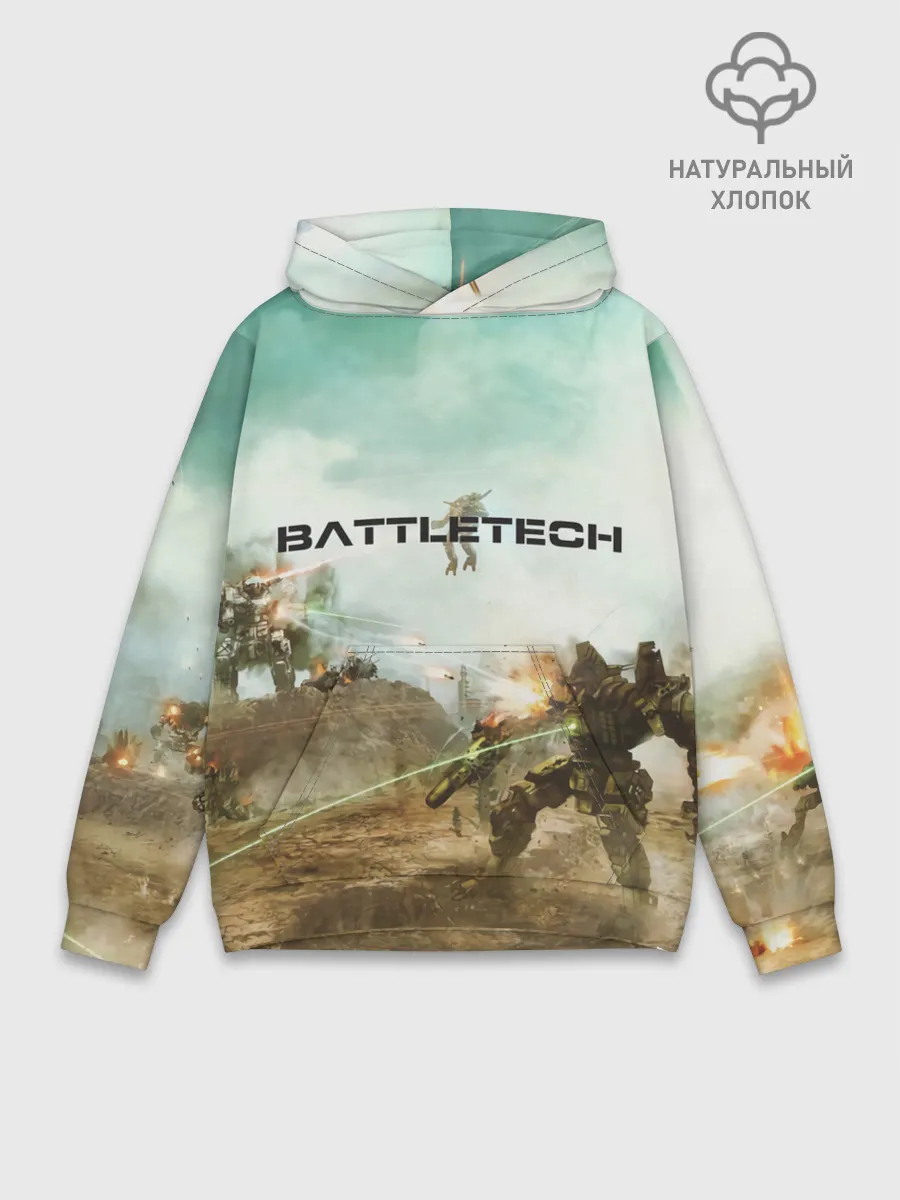 Худи мужской база хлопок / Битва мехов