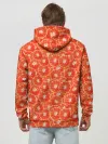 Худи мужской база хлопок / Красный Апельсин