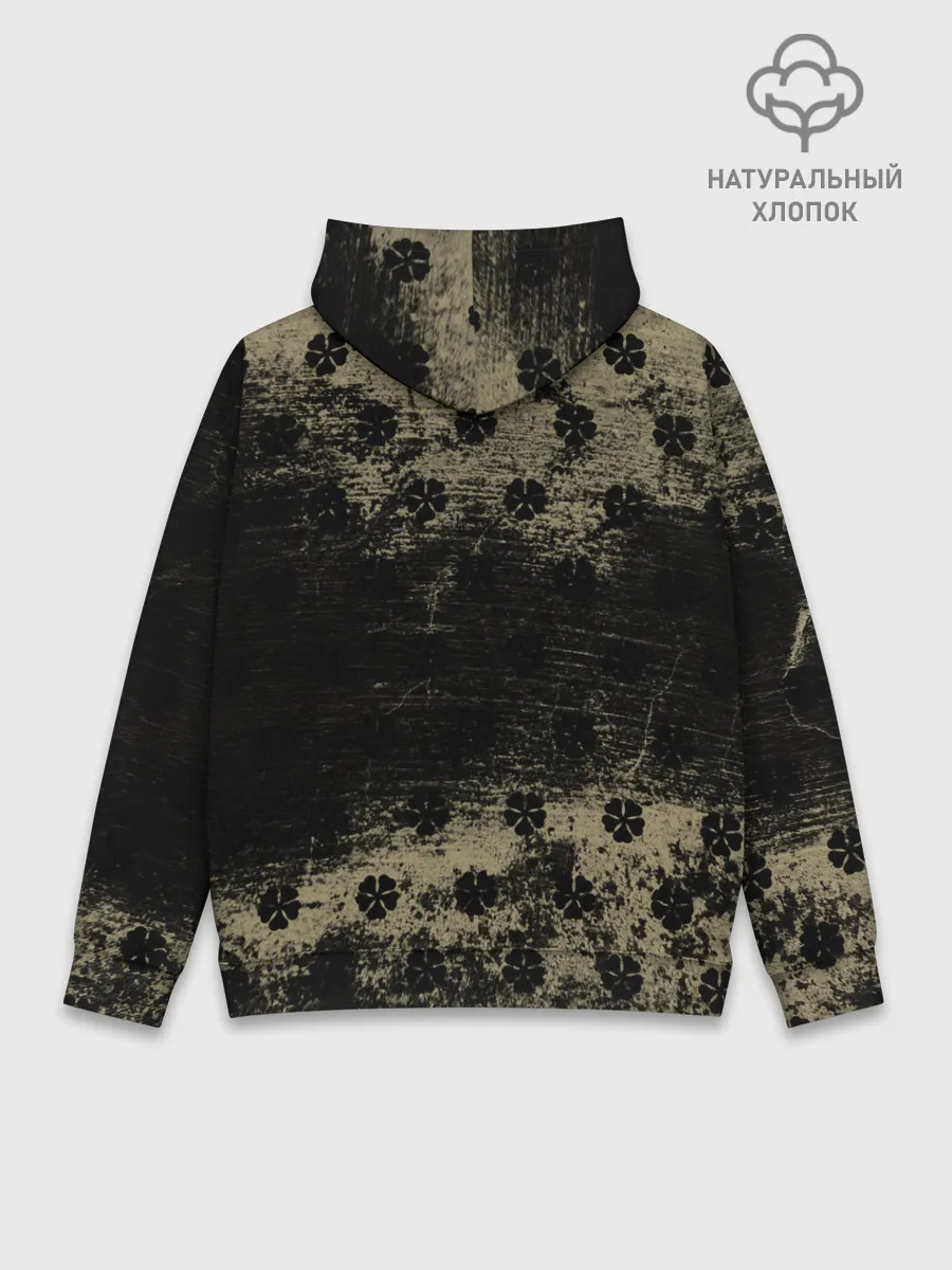 Худи мужской база хлопок / Золотой Рассвет Чёрный клевер