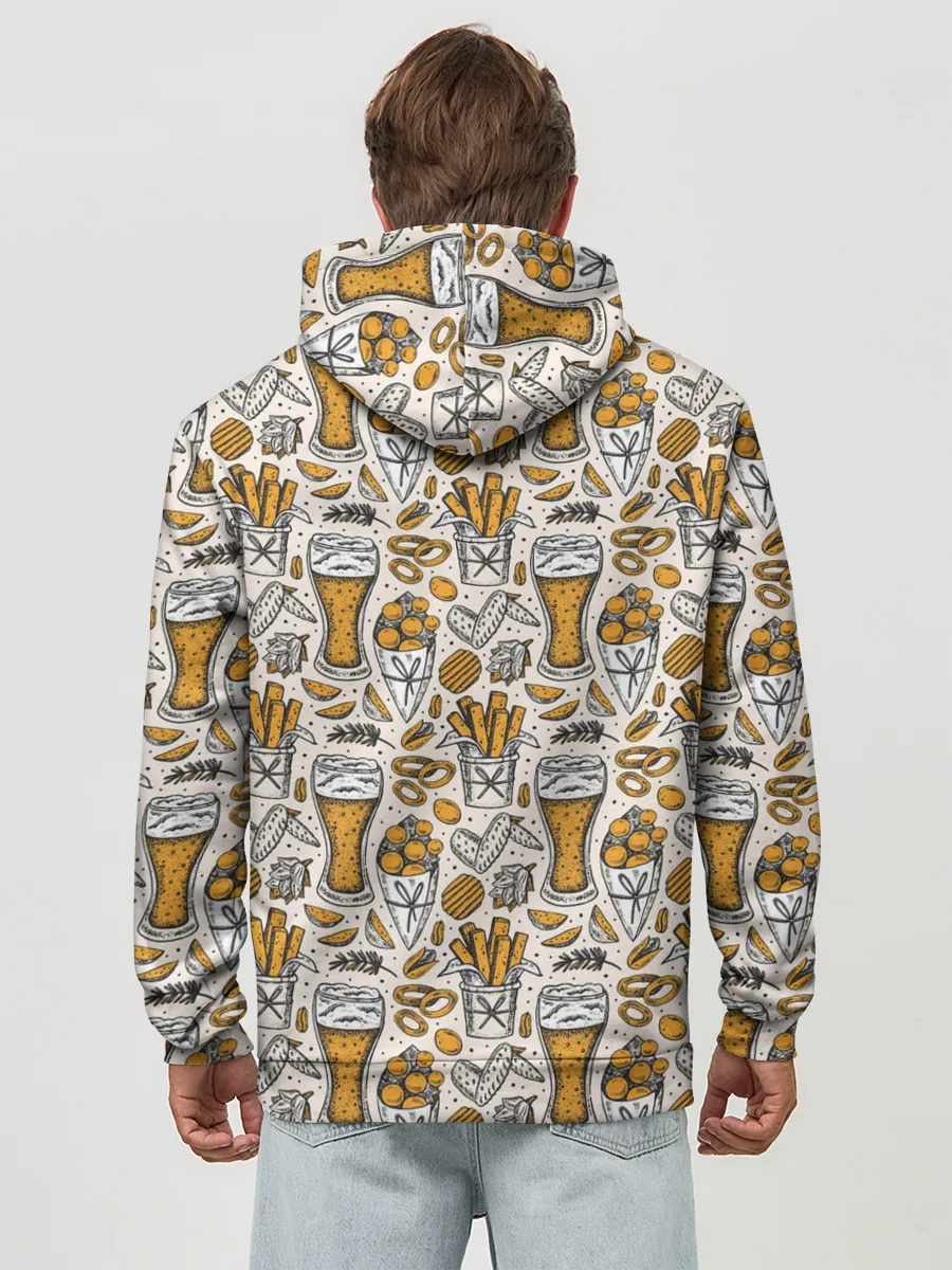 Худи мужской база хлопок / Background Beer