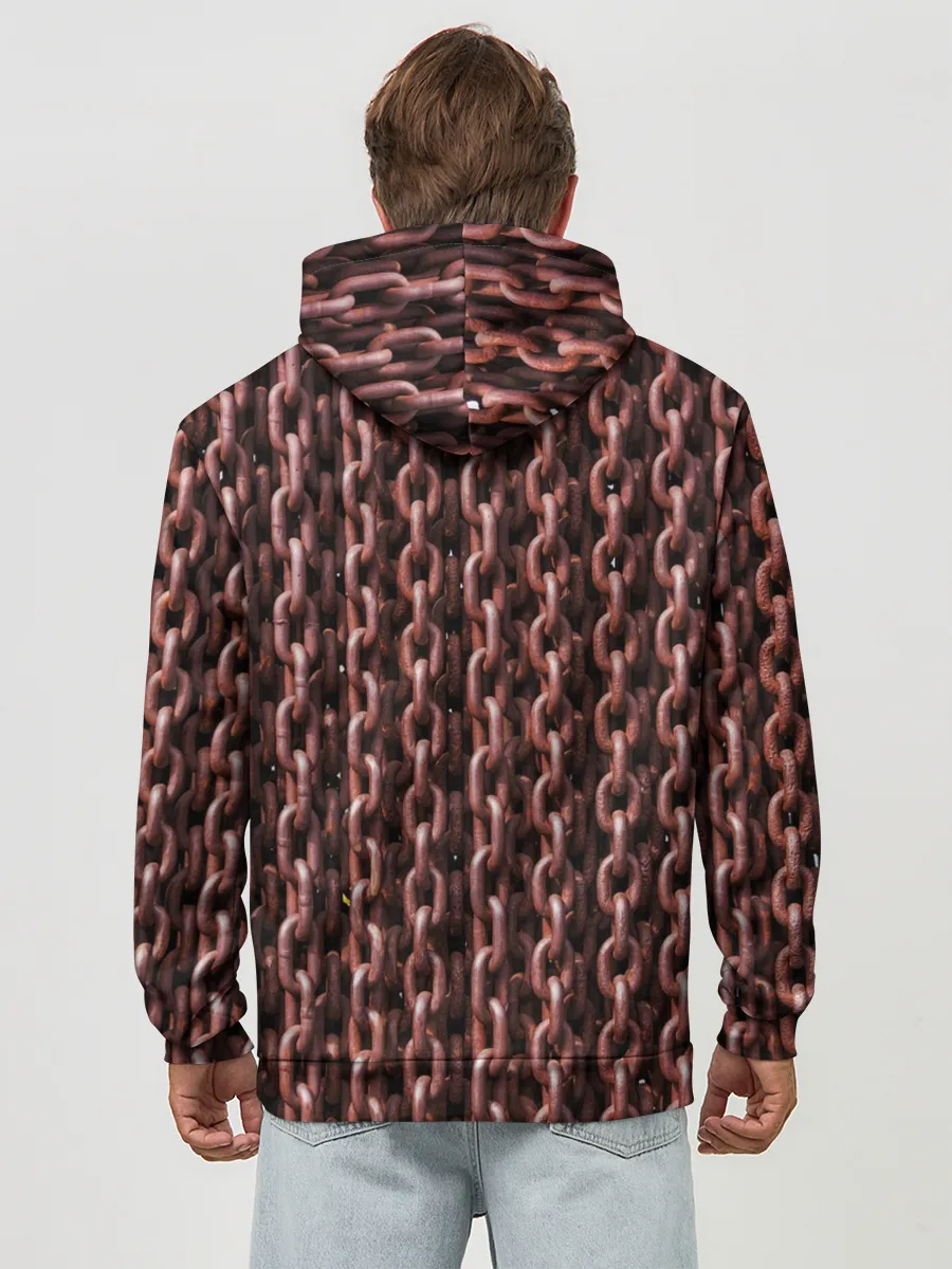 Худи мужской база хлопок / Цепи