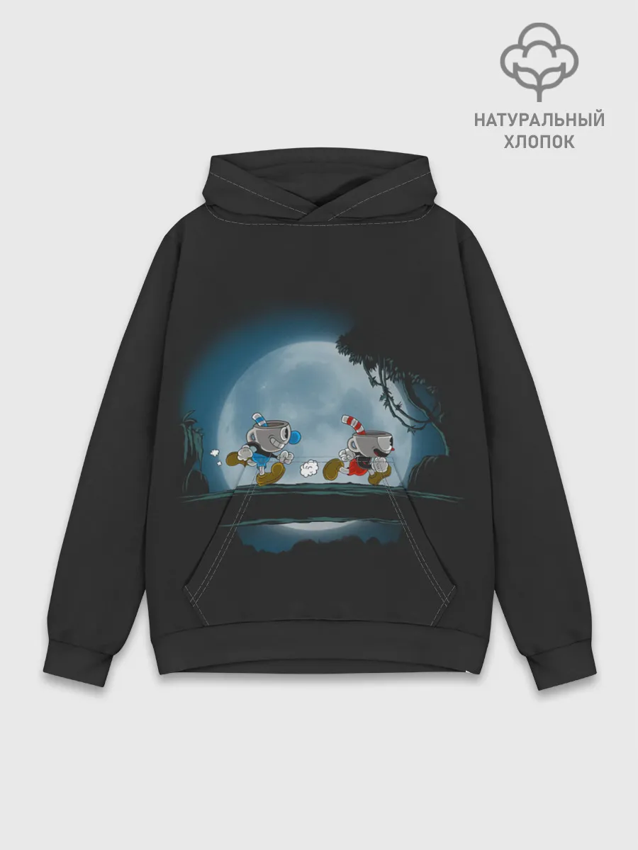 Худи мужской база хлопок / Ночная прогулка