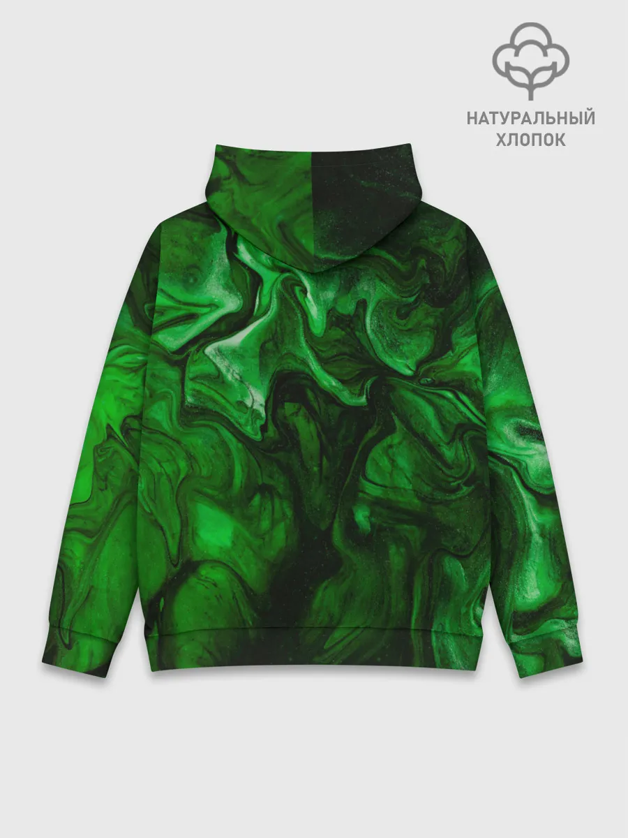 Худи мужской база хлопок / Кислотные разводы